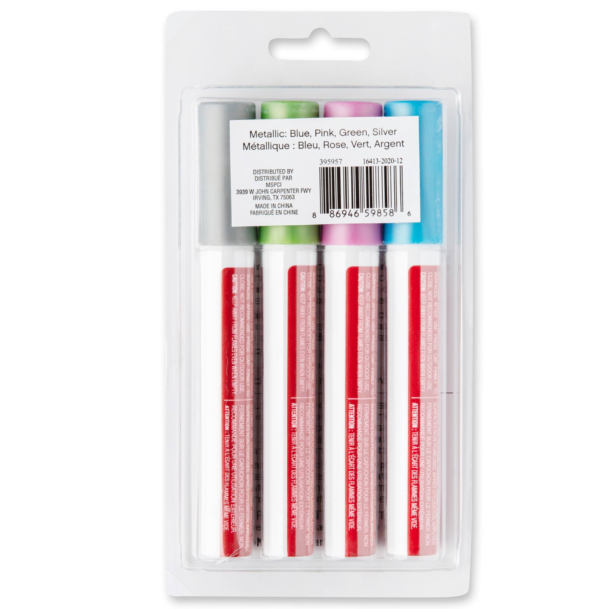 9 Packs: 4 ct. (36 total) Metallic Chalk Marker Set by Craft Smart®